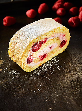 Himbeer-Roulade