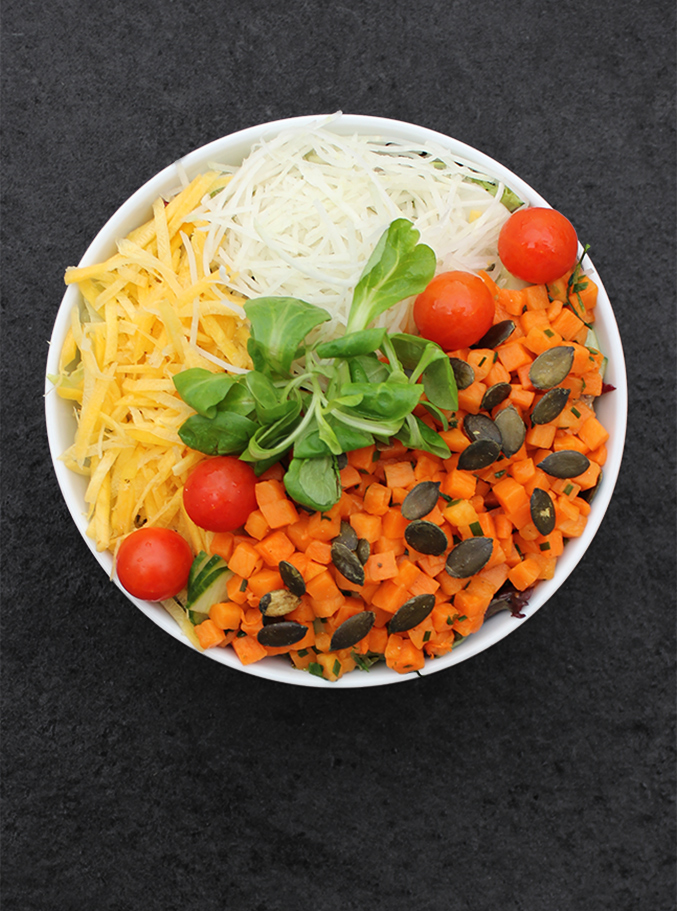 Salat mit Kürbis